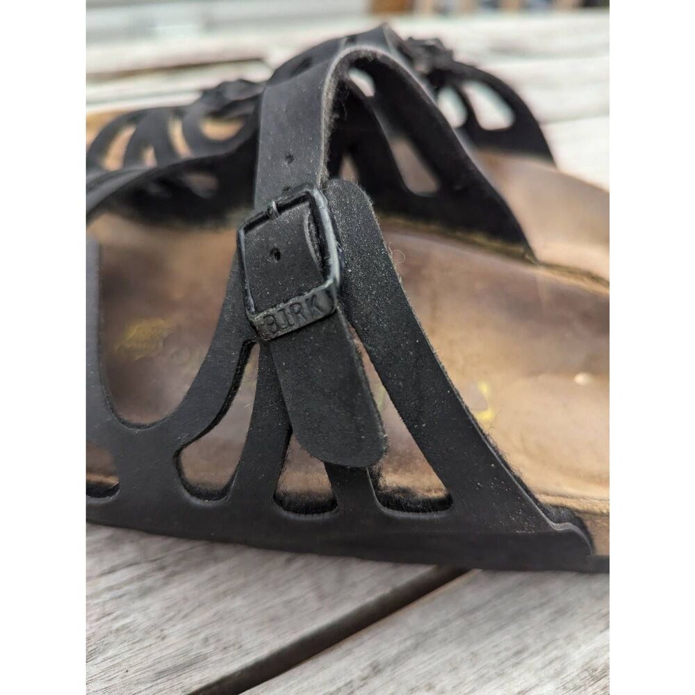 Birkenstock Palermo sandals women's size 6 (37) black double strap comfort - Picture 4 of 8